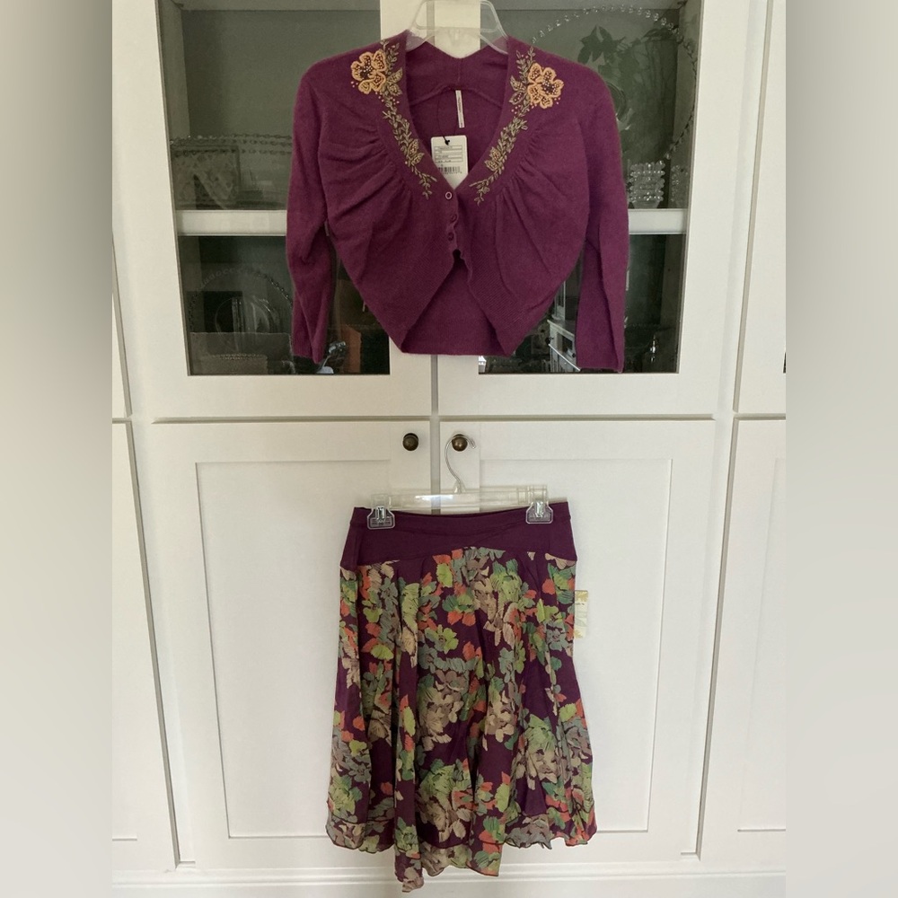 NWT Free People Skirt and Sweater